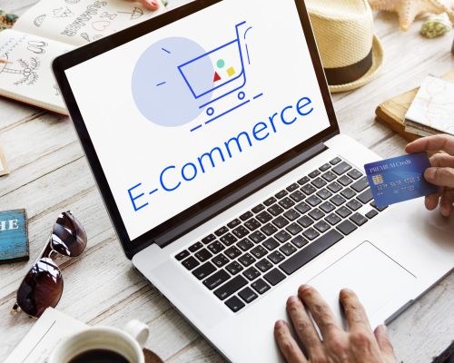 Showing Cart Trolley Shopping Online Sign Graphic